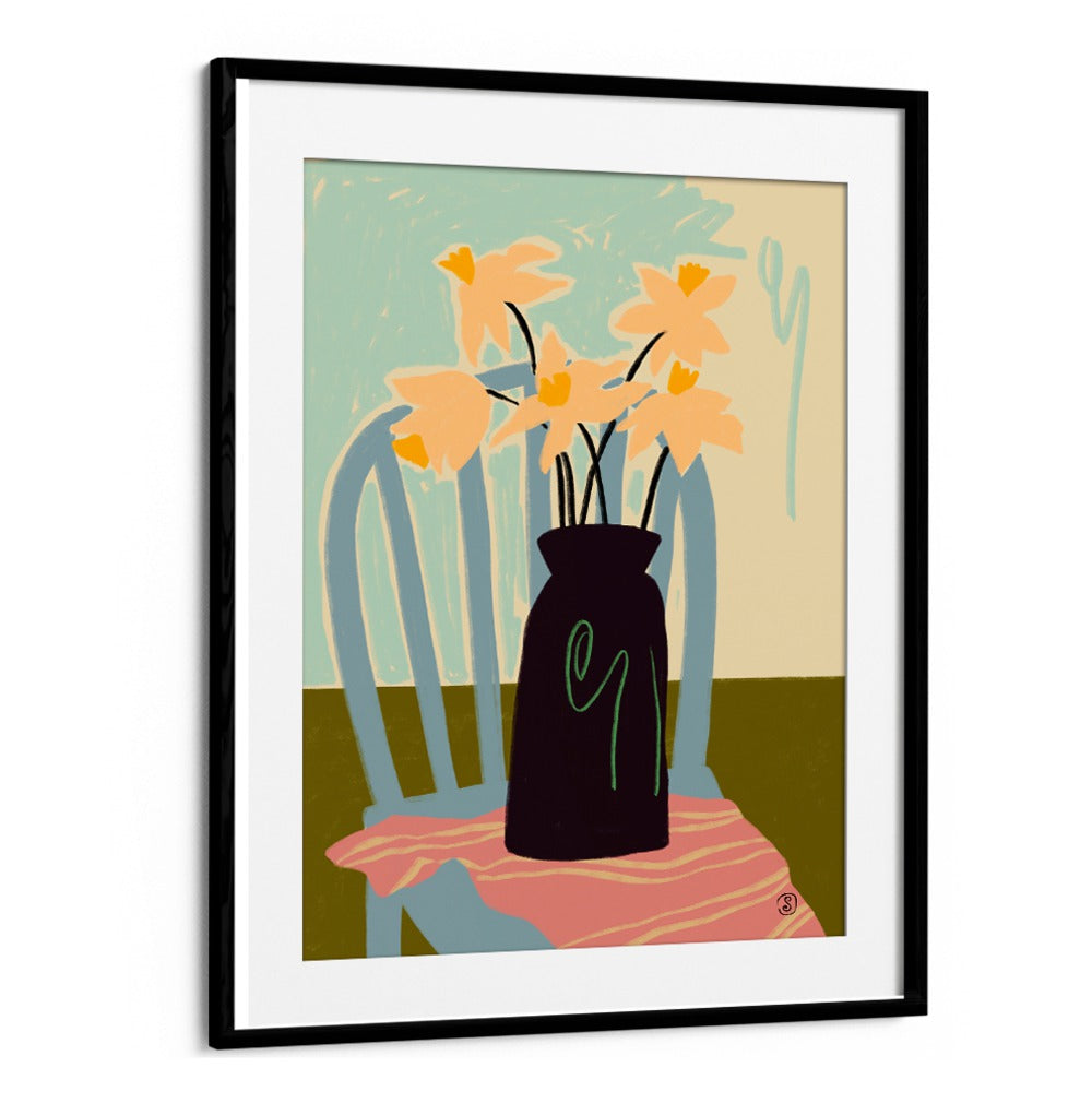 Bright and elegant DAFFODILS, VIBRANT art prints enhance your space with lively colors and beautiful designs.
