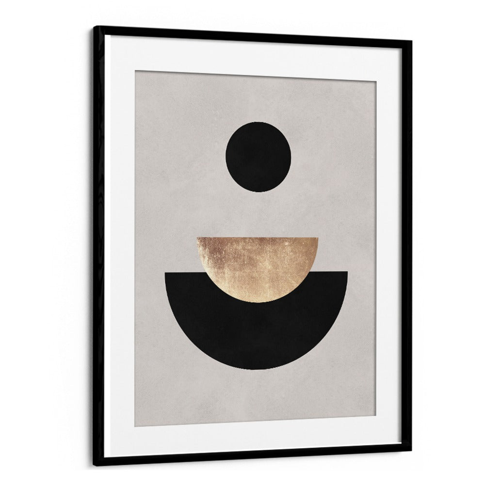 Elegant LINES AND CIRCLES XXII, GEOMETRIC ART PRINTS featuring bold shapes and rich textures for modern decor.