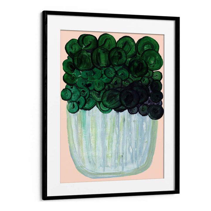 Vibrant Potted Plant No II, Floral Flower Paintings, adds serenity with abstract floral brushstrokes to your decor.