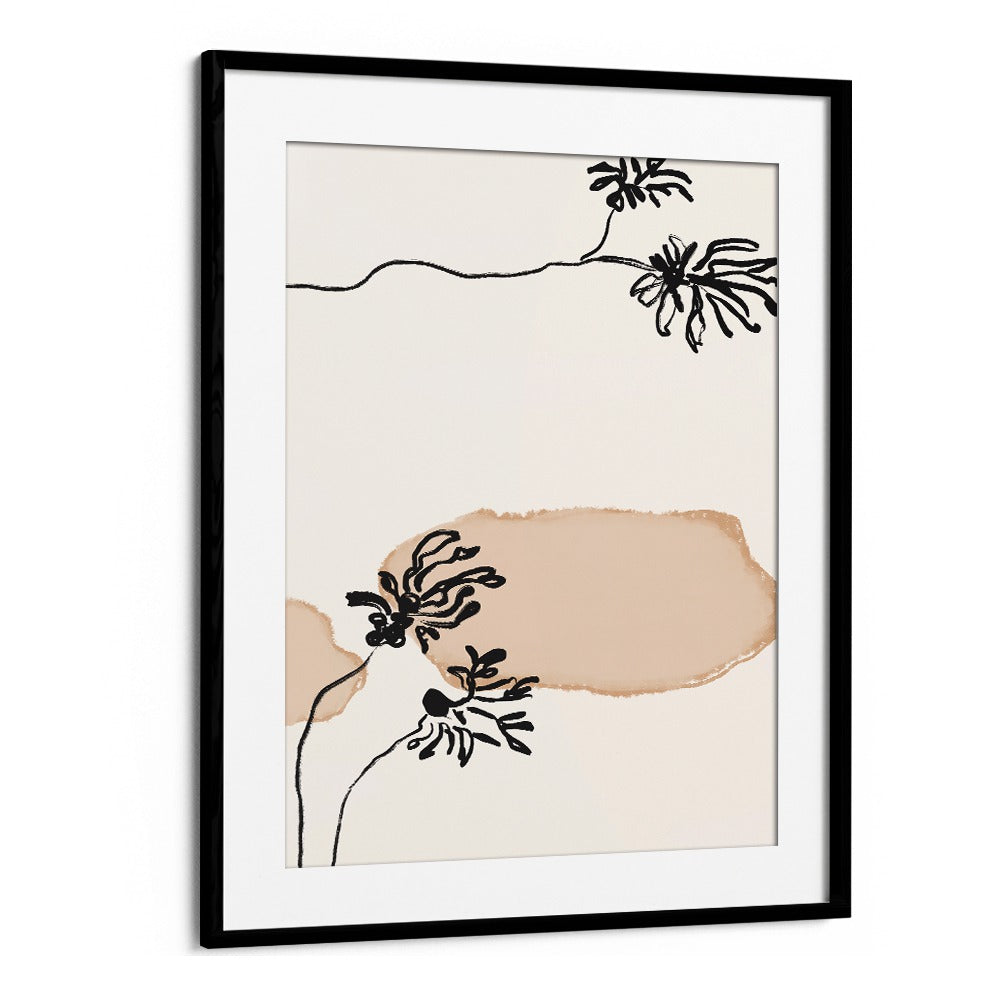 Stylish LEAVES NO II, FLORAL FLOWER PAINTINGS showcasing delicate blooms, perfect for enhancing any living space.