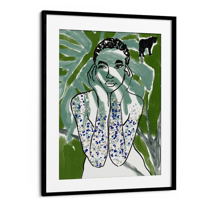 Vibrant artwork from JUNGLE ZONE, PORTRAITS, blending jungle aesthetics with human beauty and artistic expression.