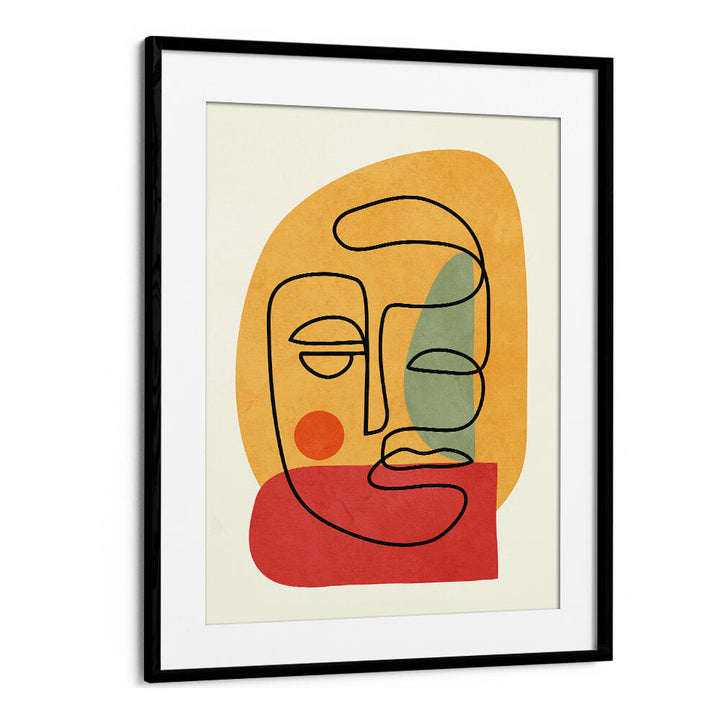 ABSTRACT FACES VIII , BOHO ART PAINTINGS