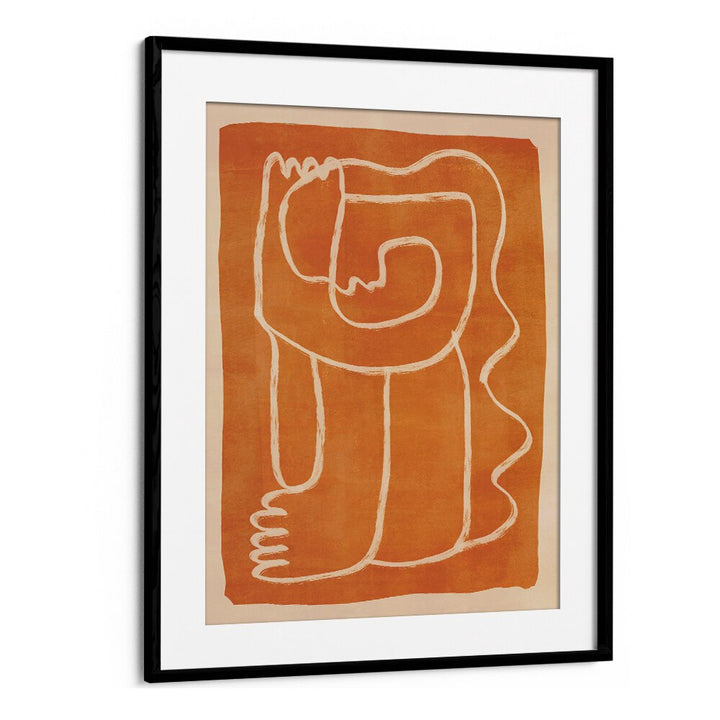 Stylish ABSTRACT LINE ART FIGURE, BOHO ART PAINTINGS in earthy tones, perfect for elevating your living space.