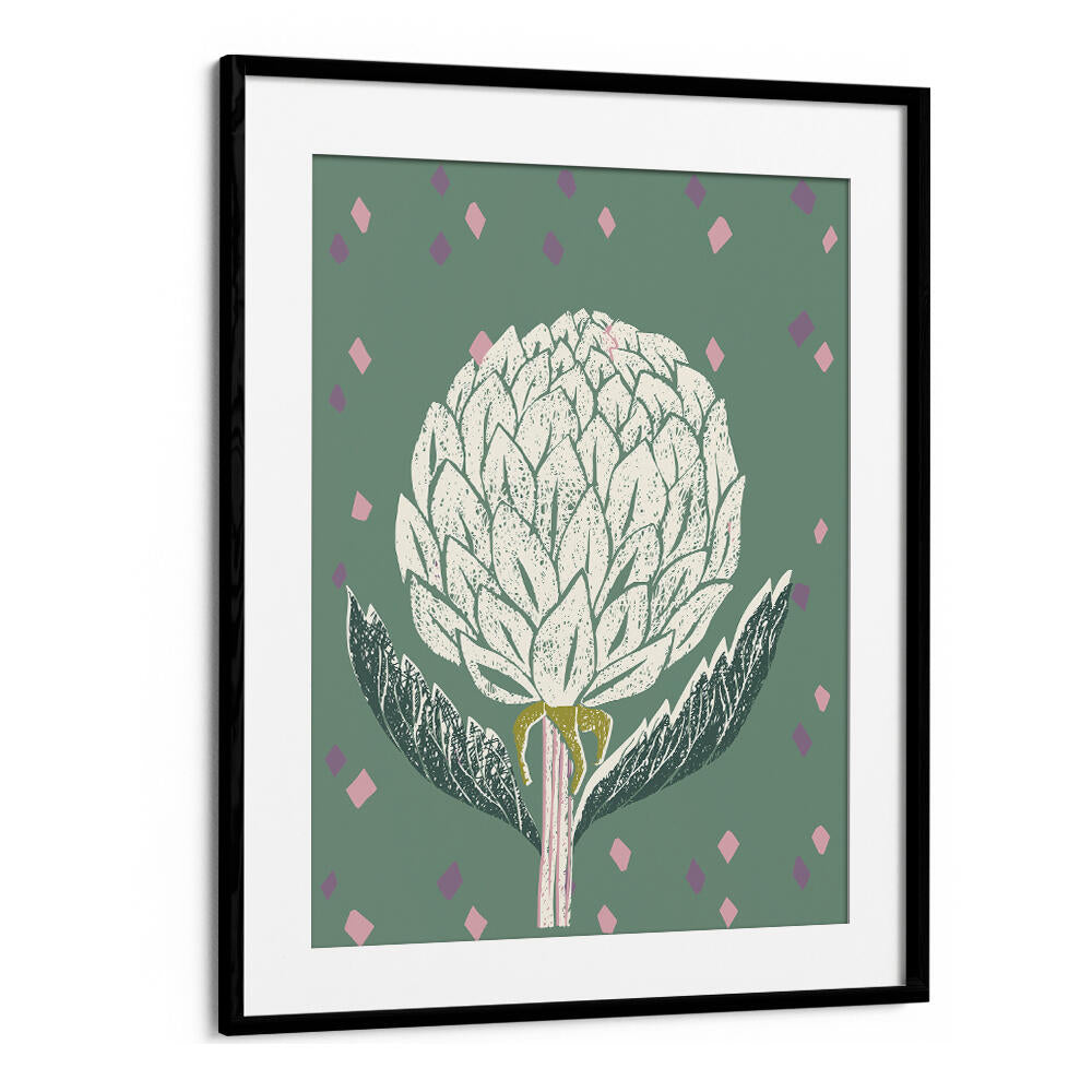Artichoke Sage Green Floral Flower Paintings featuring elegant floral designs and abstract brushstrokes for stunning decor.