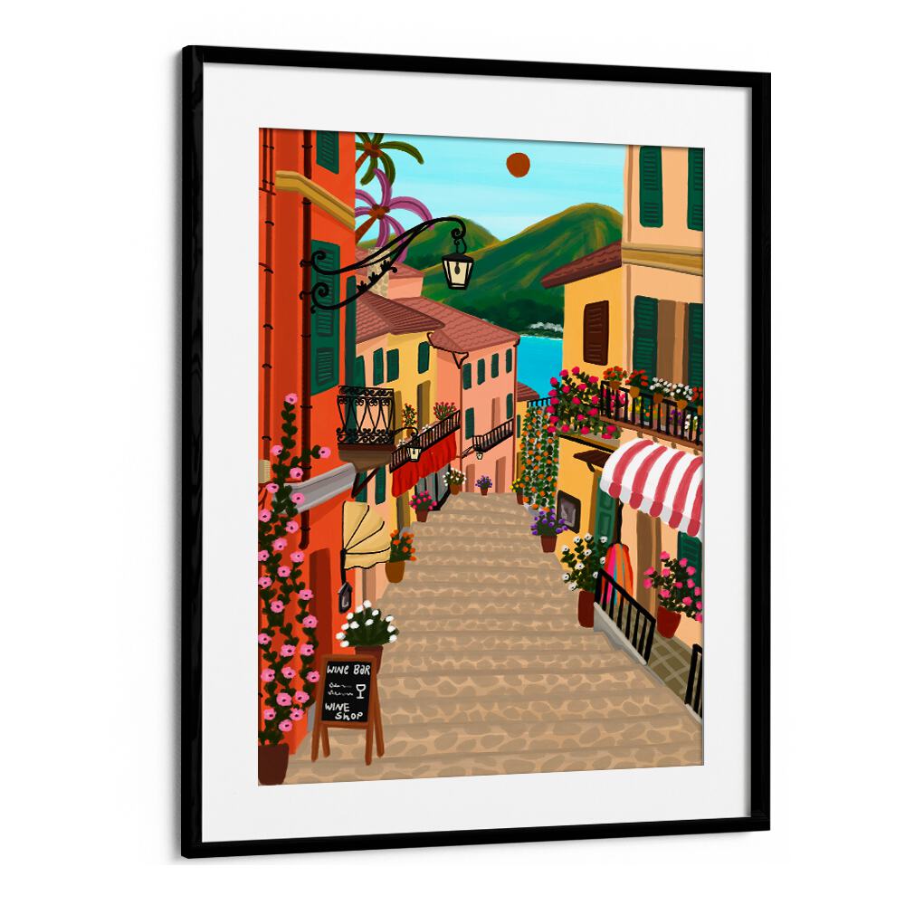 CHARMING MEDITERRANEAN VILLAGE , TRAVEL POSTERS