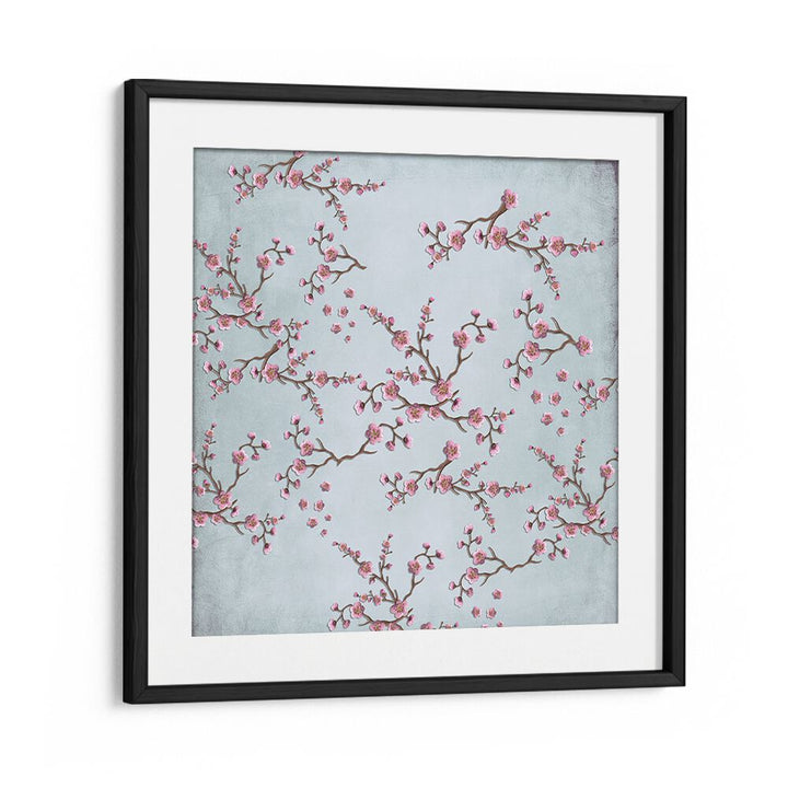 Stunning CHERRY BLOSSOM PINK FLOWERS, FLORAL FLOWER PAINTINGS in a chic frame, perfect for transforming any living space.