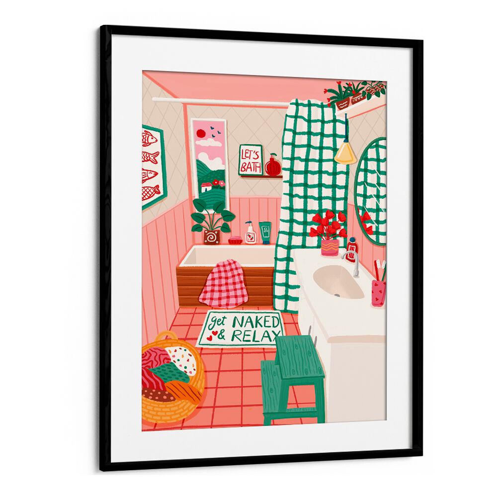 COZY BATHROOM OASIS , FASHION POSTERS
