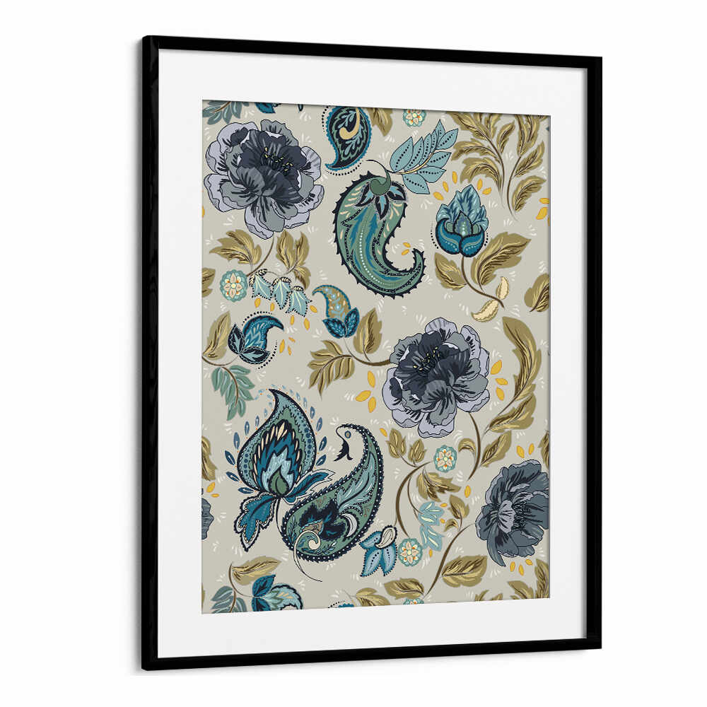Transform your space with the HAZY BLUE PATTERN, PATTERN ART PRINTS featuring intricate designs and soothing blues.