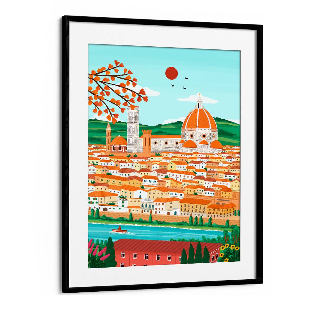 FLORENCE CITYSCAPE , TRAVEL POSTERS