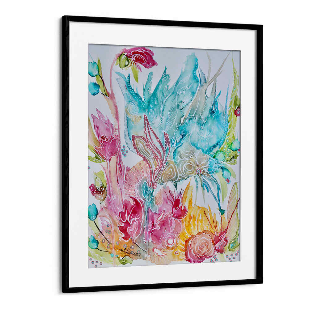 Vibrant FOREVERMORE III, FLORAL FLOWER PAINTINGS add nature's beauty to your home decor elegantly.