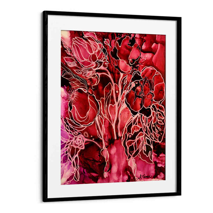 Vibrant HEAVENLY GARDEN, FLORAL FLOWER PAINTINGS showcasing rich blooms to enhance your serene sanctuary décor.
