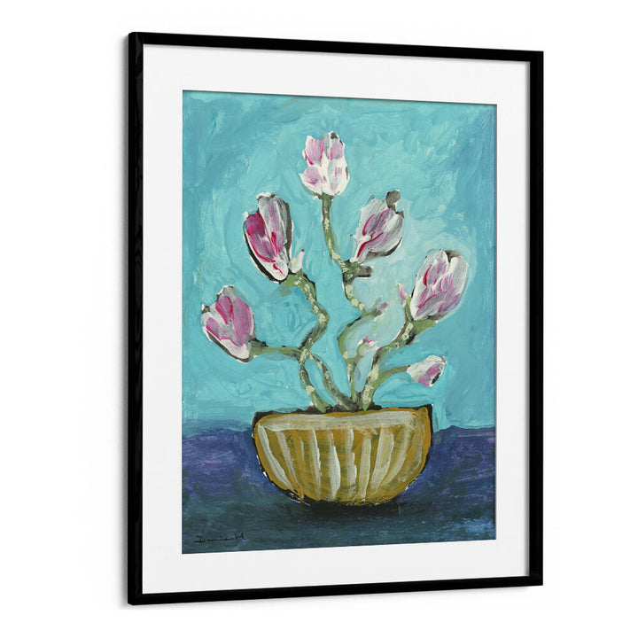MAGNOLIA VASE , FLORAL FLOWER PAINTINGS