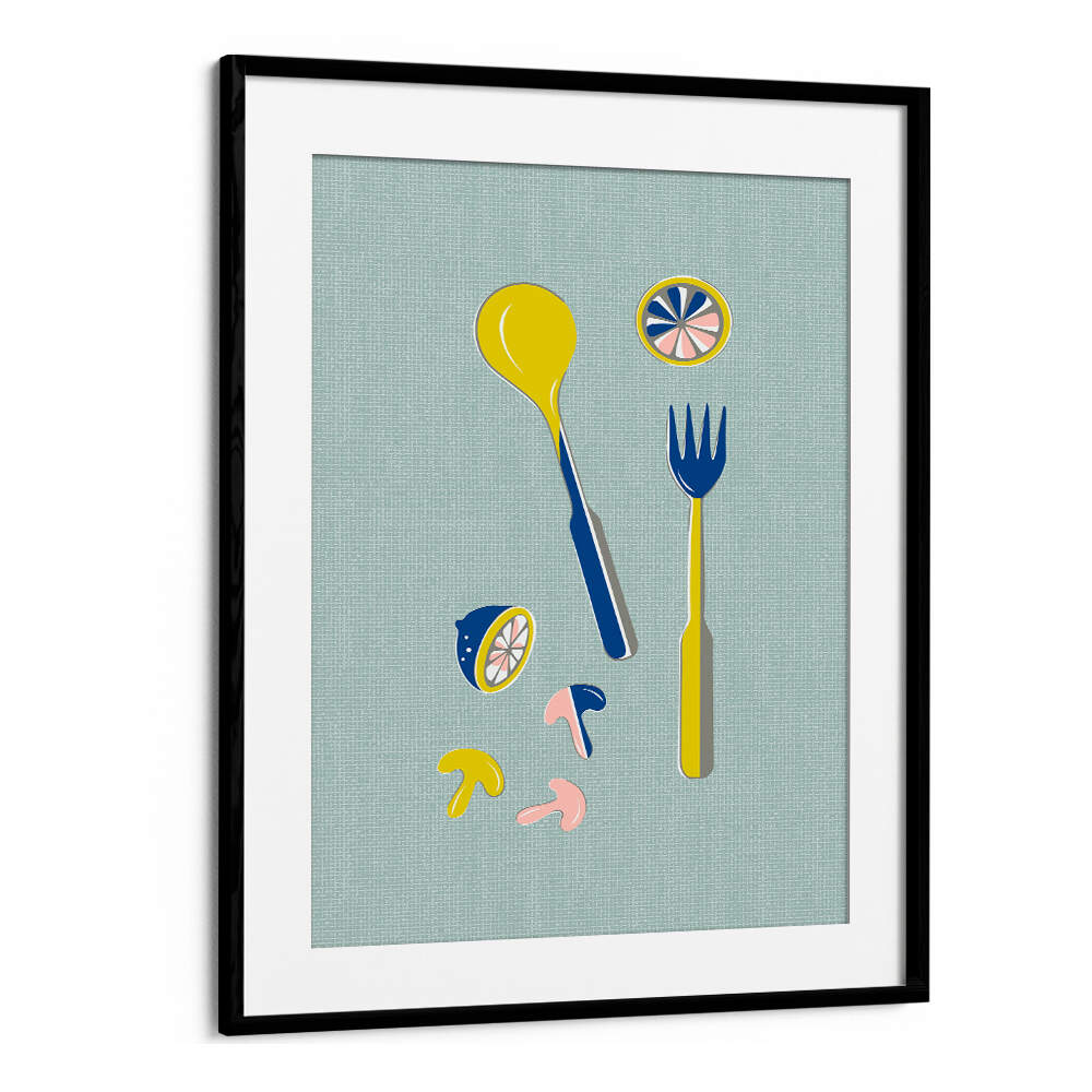 MID CENTURY KITCHEN CUTLERY MINT , KITCHEN POSTERS