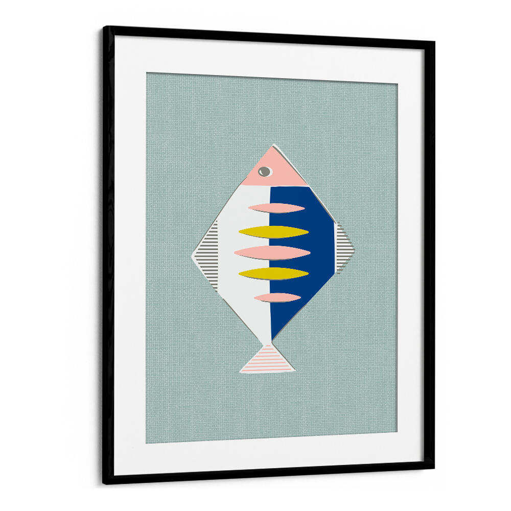 MID CENTURY KITCHEN FISH MINT , KITCHEN POSTERS