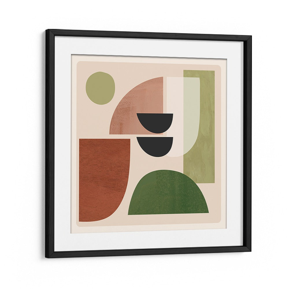 ABSTRACT MINIMAL SHAPES III, BOHO ART PAINTINGS showcase modern minimalism with vibrant, eclectic shapes for stylish decor.