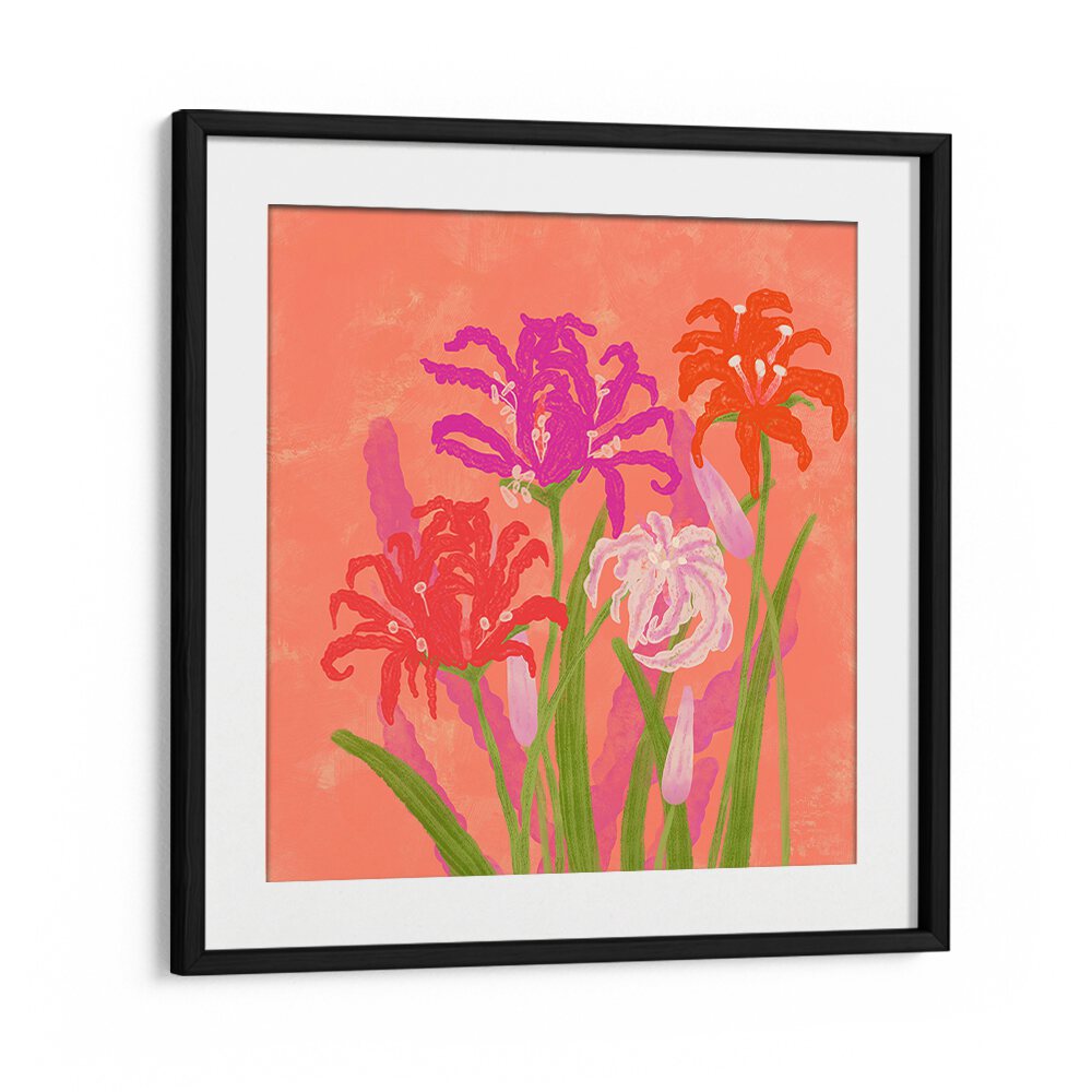 Vibrant RADIANT NERINES FLOWERS, FLORAL FLOWER PAINTINGS add elegance to any space with their stunning colors.