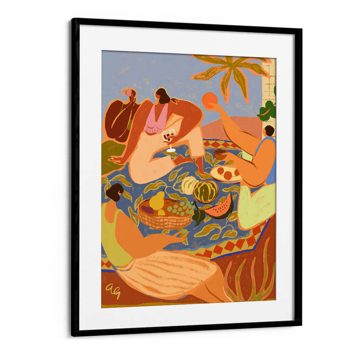 SUMMER PICNIC , PORTRAITS & FIGURATIVE ILLUSTRATIONS