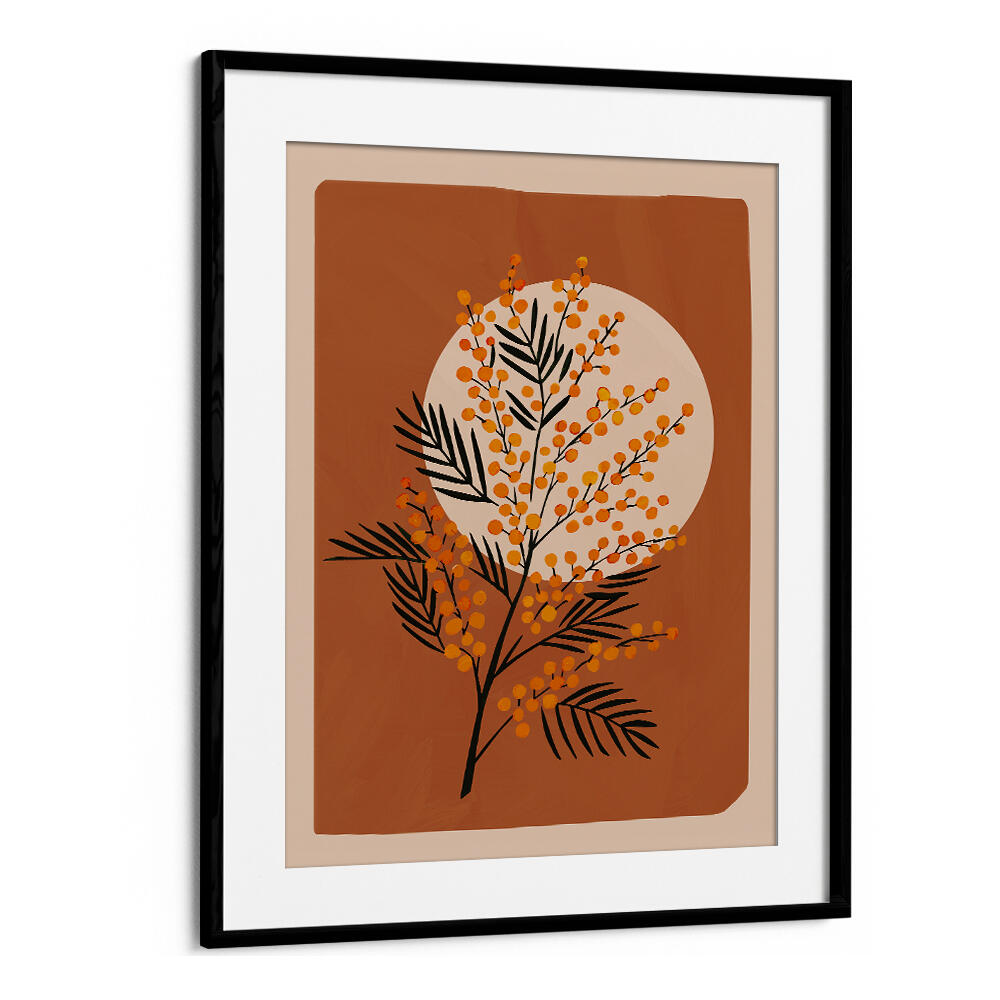 THE MIMOSA I , FLORAL FLOWER PAINTINGS