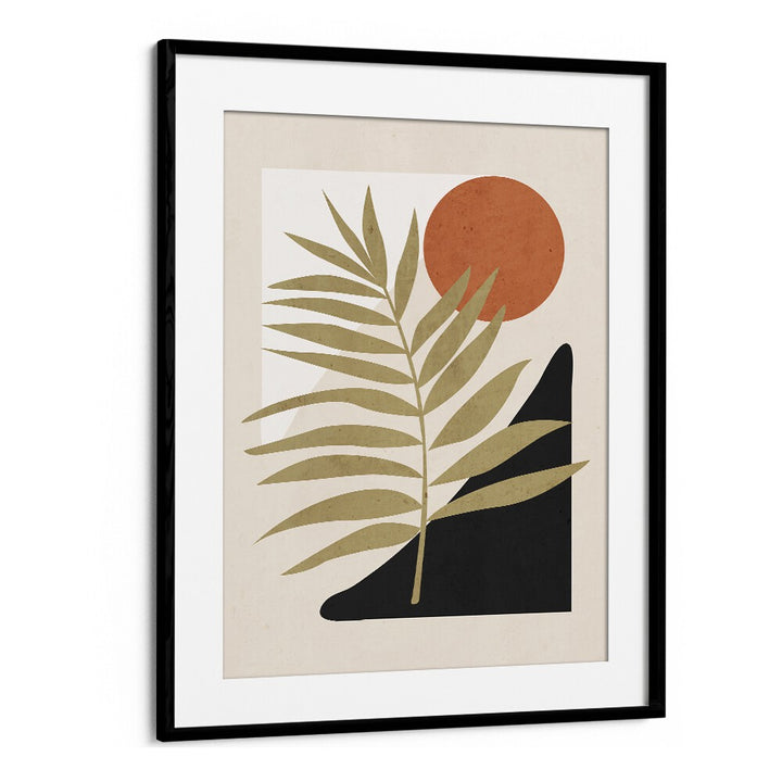 Tropical Leaf Abstract Art, Boho Art Paintings featuring earthy tones, perfect for enhancing your bohemian decor.