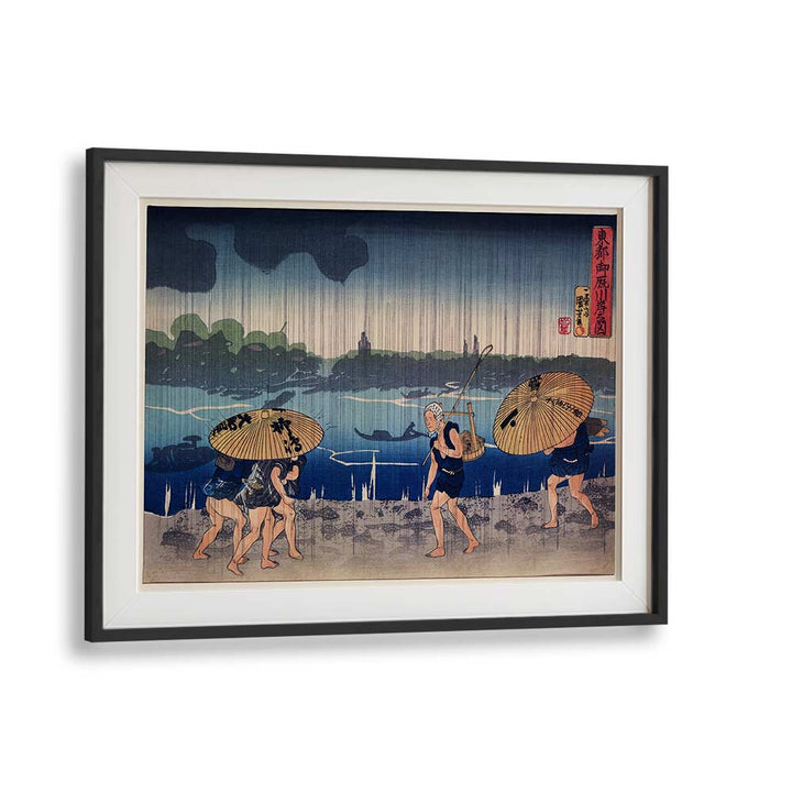 PEOPLE WALKING , VINTAGE PAINTINGS