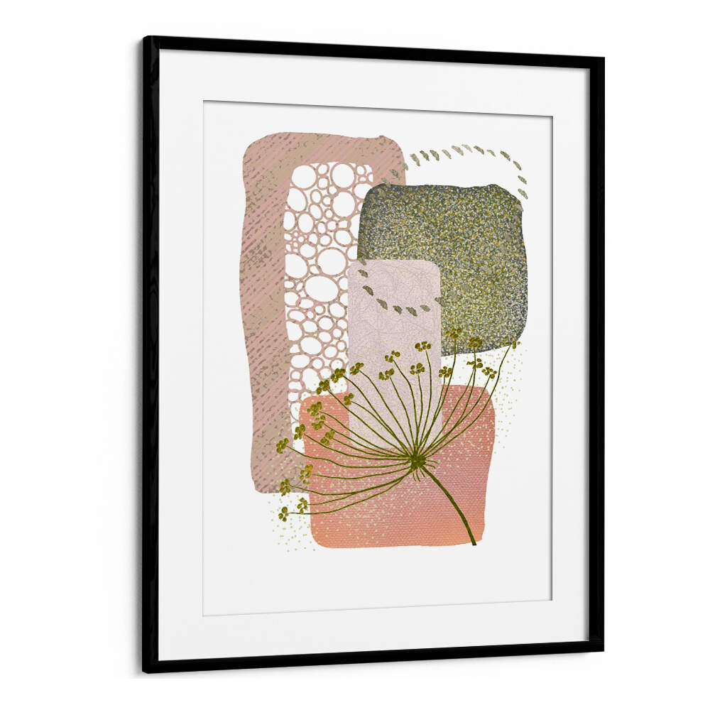 DELICATE PINK AND GREEN II , BOHO ART PAINTINGS