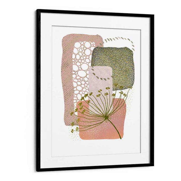 DELICATE PINK AND GREEN II , BOHO ART PAINTINGS