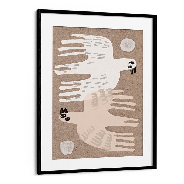 DUAL FLIGHT HARMONY , BOHO ART PAINTINGS