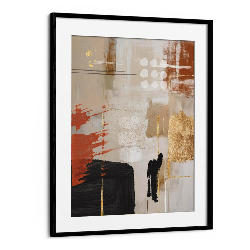 TERRACOTTA CHAOS I , BOHO ART PAINTINGS