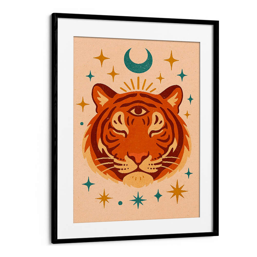 THE THIRD EYE - TIGER , BOHO ART PAINTINGS