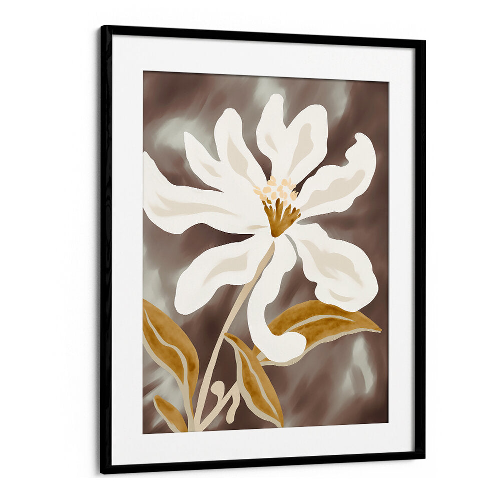 WHITE FLOWER PETALS , FLORAL FLOWER PAINTINGS