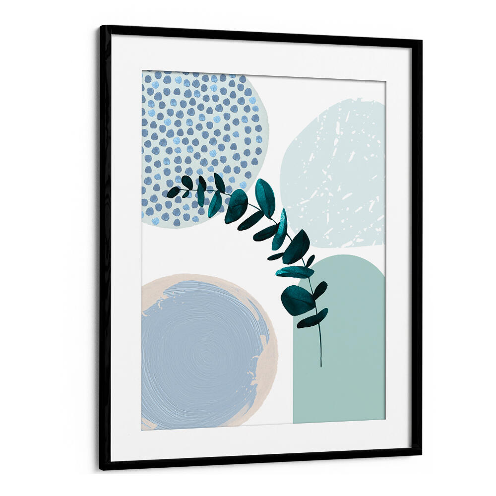 BLUE GREEN BOHO II , BOHO ART PAINTINGS