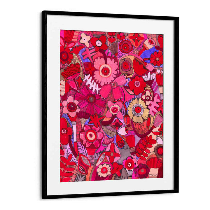 HOT PINK DELIGHT , FLORAL FLOWER PAINTINGS