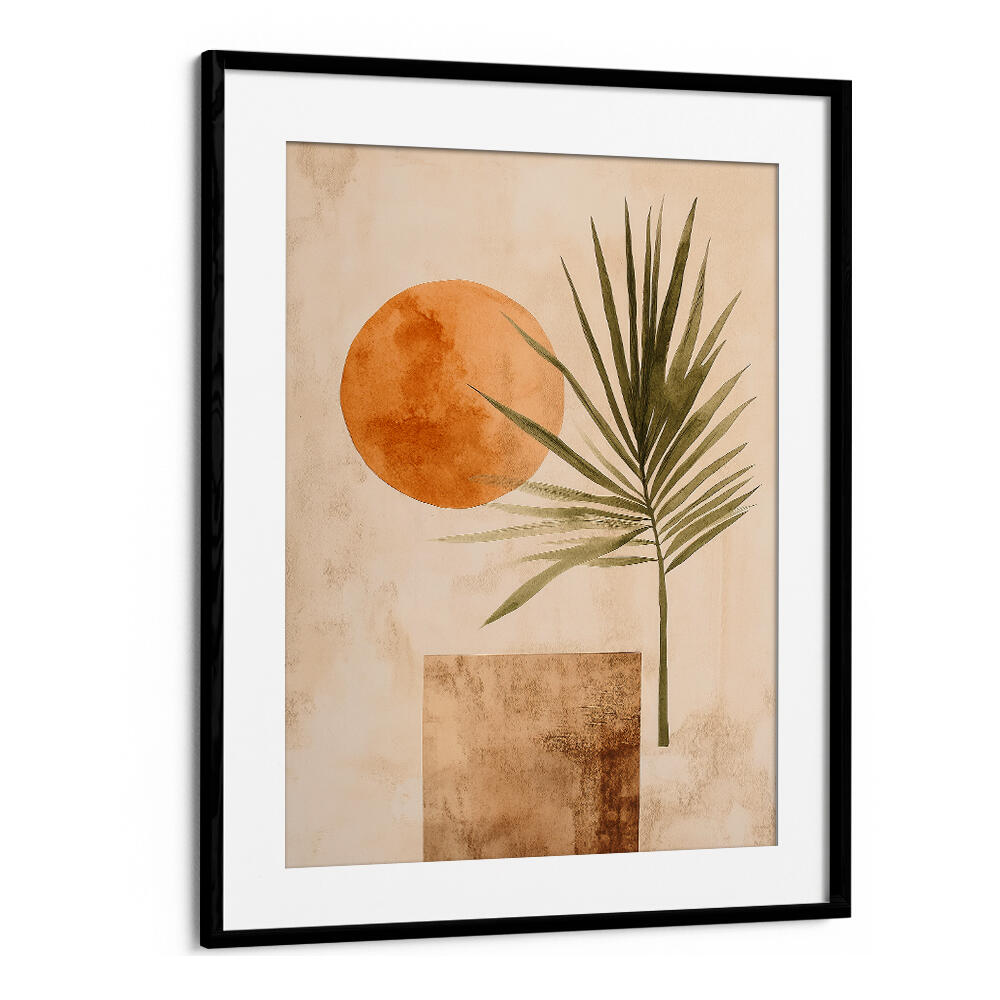 SUNSET PALM SILHOUETTE , BOHO ART PAINTINGS