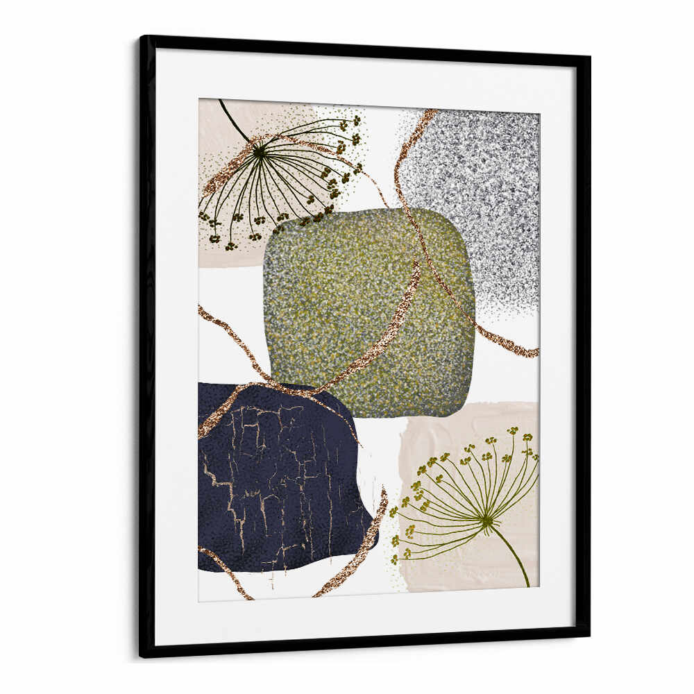 GREEN GREY II , BOHO ART PAINTINGS