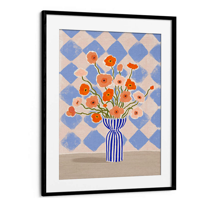 PAINTERLY POPPIES , FLORAL FLOWER PAINTINGS