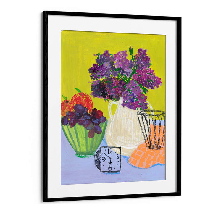 IT WAS TIME FOR LILACS , FLORAL FLOWER PAINTINGS