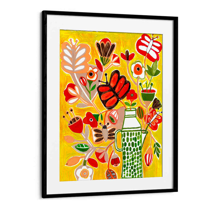 FLOWERS AND BUTTERFLIES , FLORAL FLOWER PAINTINGS