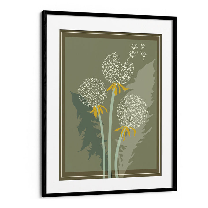 DANDELION II, FLORAL FLOWER PAINTINGS showcase vibrant dandelions, adding enchanting beauty to any space.