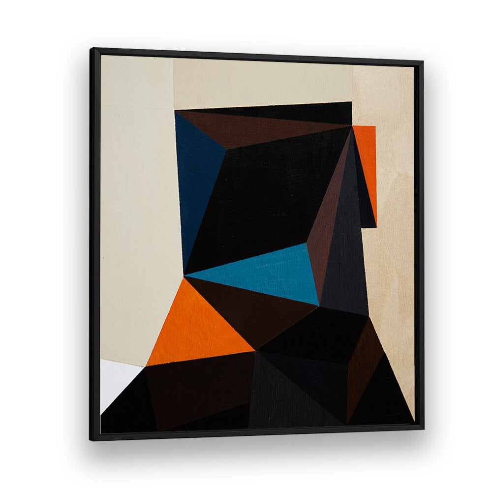 BLACK HEAD II , GEOMETRIC ART PRINTS