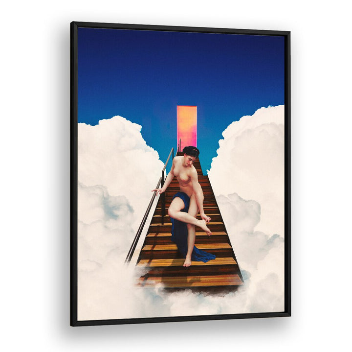 Stunning STAIRCASE TO HEAVEN, ALTERED ART PRINTS evokes creativity and wonder, perfect for any inspiring space.