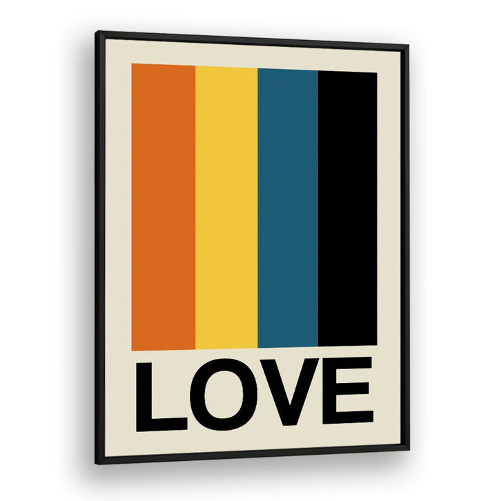 Vibrant RETRO STRIPE LOVE SUNDAZE, QUOTES poster with colorful stripes, adding a nostalgic touch to any space.