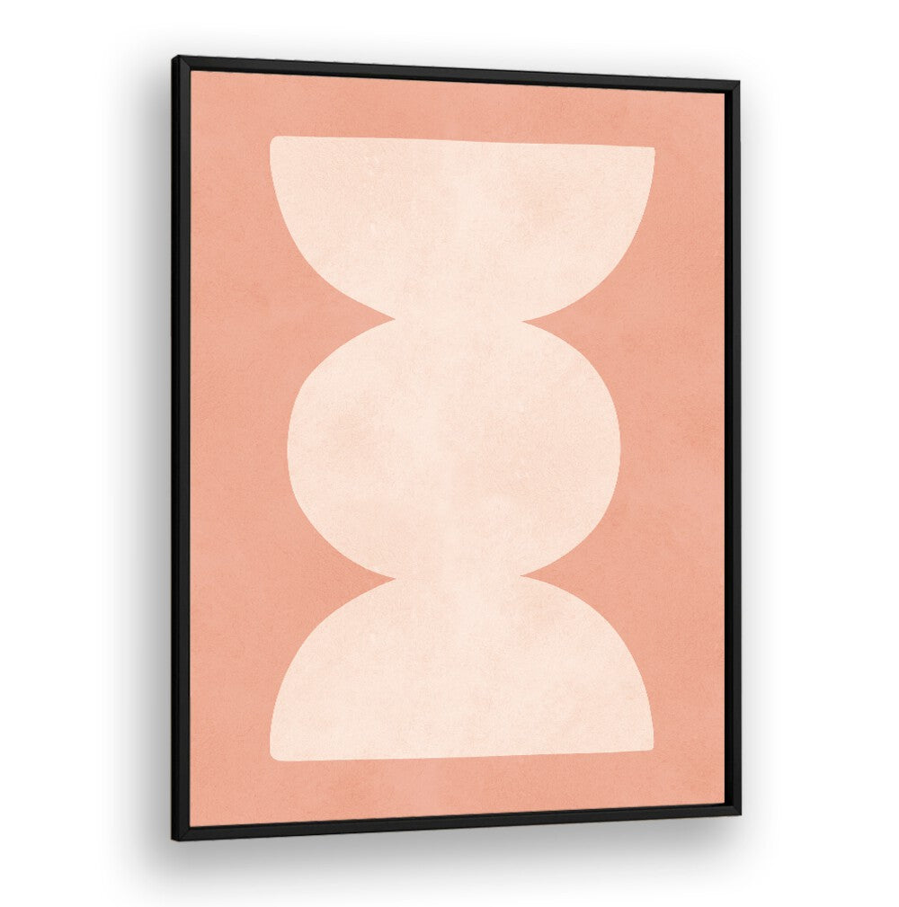 Stylish TRIBAL XI, GEOMETRIC ART PRINTS with soft coral background, perfect for modern decor and artistic spaces.