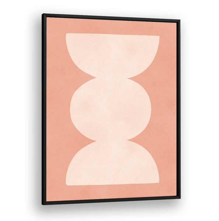 Stylish TRIBAL XI, GEOMETRIC ART PRINTS with soft coral background, perfect for modern decor and artistic spaces.