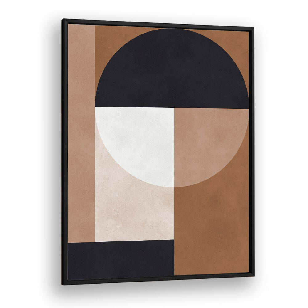 Stylish BROWN GEOMETRY II art print, perfect for enhancing your space with geometric elegance and modern charm.