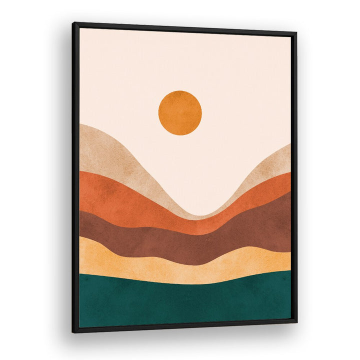Vibrant WATERCOLOR, LANDSCAPE PAINTINGS featuring soft curves and warm hues, perfect for enhancing any room's decor.