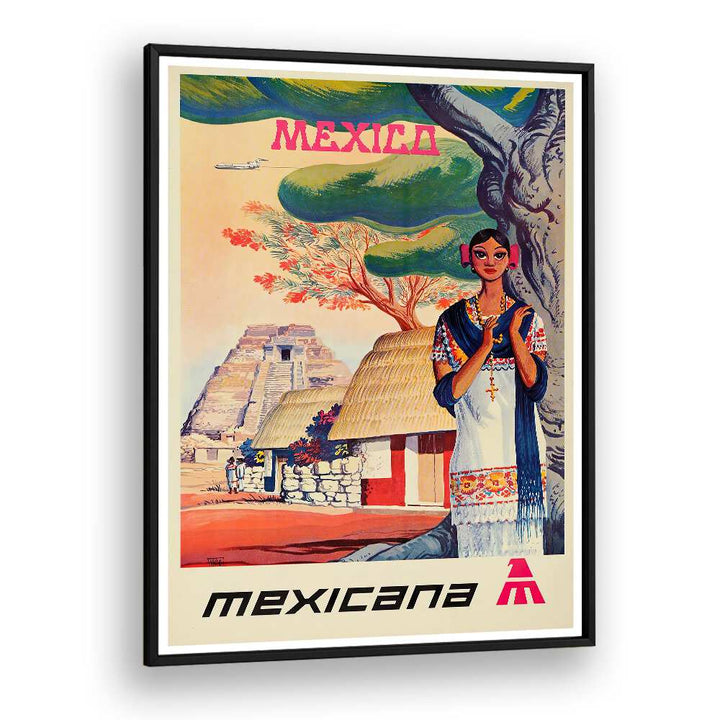 MEXICANA I VINTAGE TRAVEL POSTERS showcasing vibrant Mexican culture and landscapes, perfect for home decor.