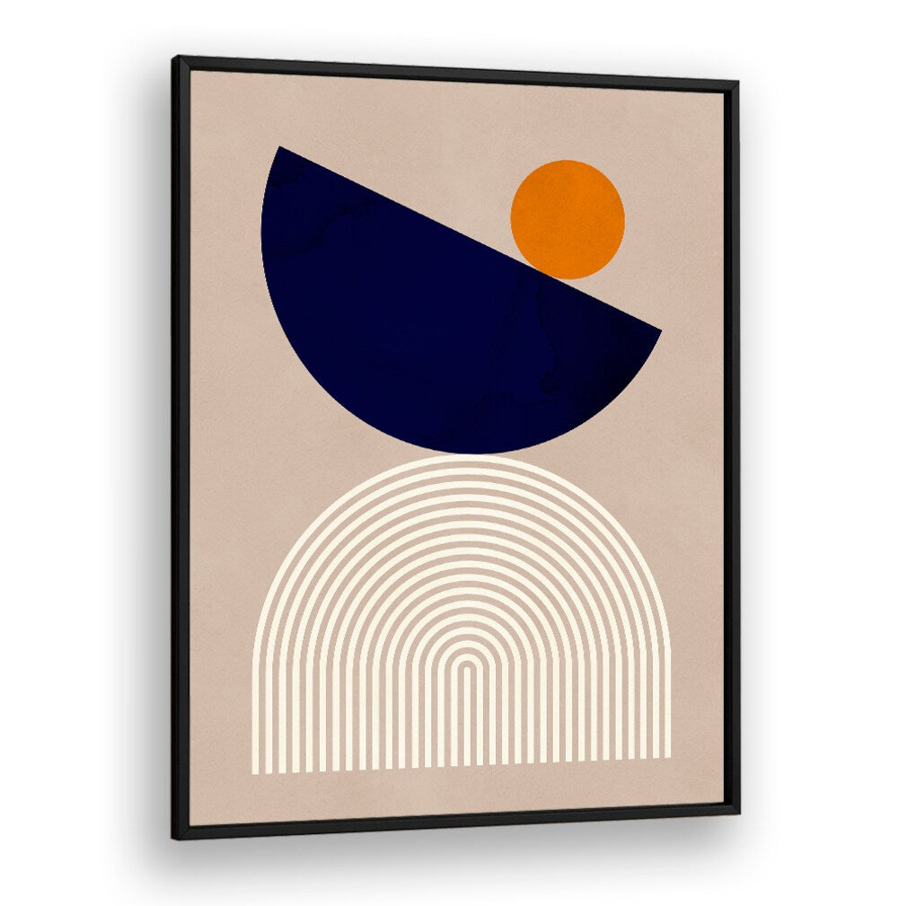 Stylish SEMICIRCLES II, GEOMETRIC ART PRINTS featuring bold shapes and colors, perfect for modern decor enthusiasts.
