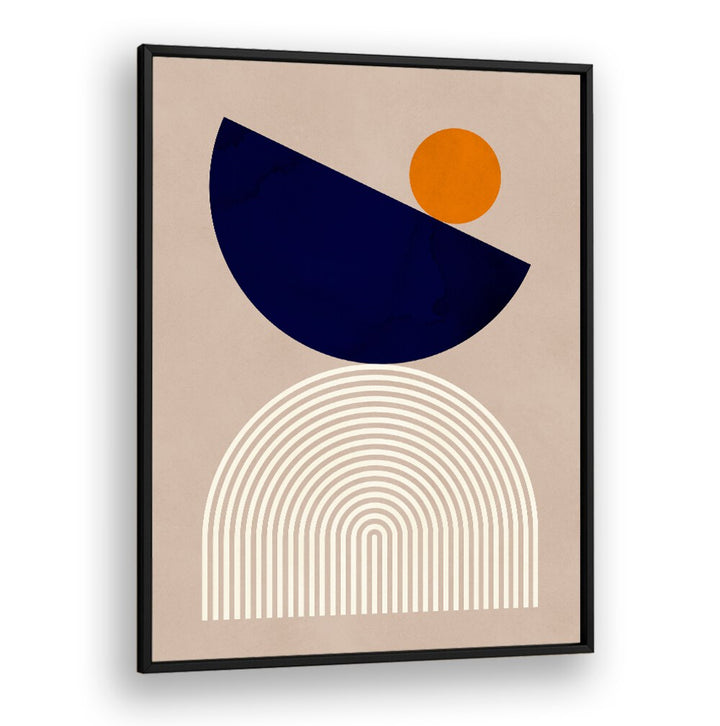 Stylish SEMICIRCLES II, GEOMETRIC ART PRINTS featuring bold shapes and colors, perfect for modern decor enthusiasts.