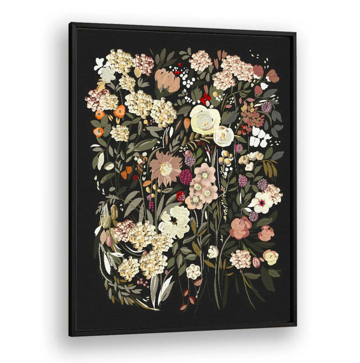 Stunning BLACK BOUQUET, FLORAL FLOWER PAINTINGS showcasing rich hues for elegant home decor. Perfect for any occasion.