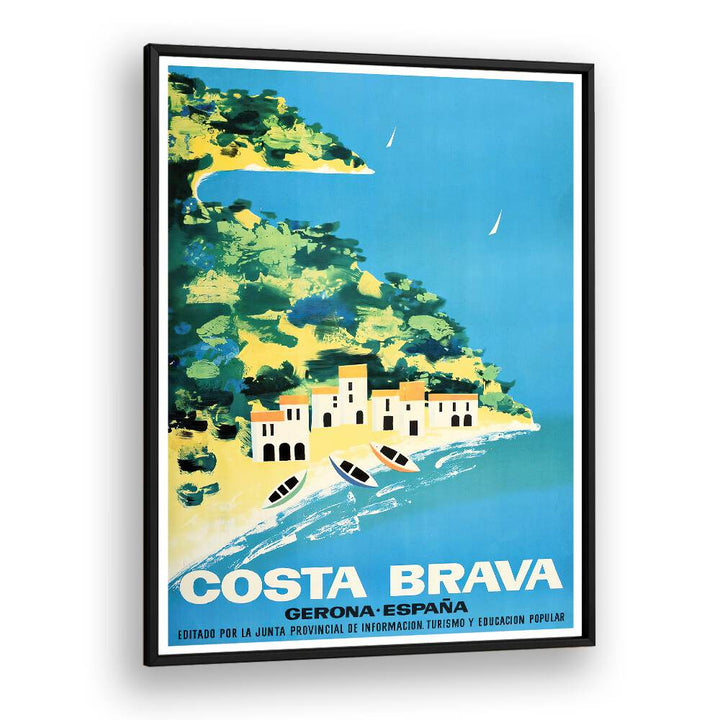Costa Brava vintage travel posters showcasing the stunning Mediterranean coastline, perfect for any decor.